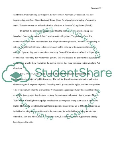 Need for Reform in Albany