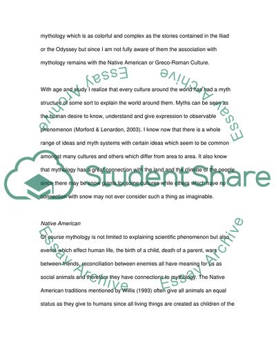 Analysis of Personal Mythology
