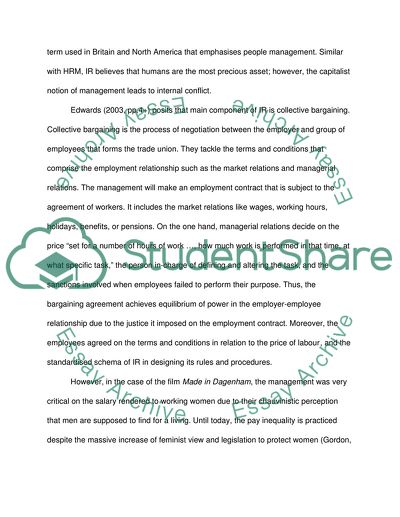 Influence of Mass Strike on Employment and Social Relationship