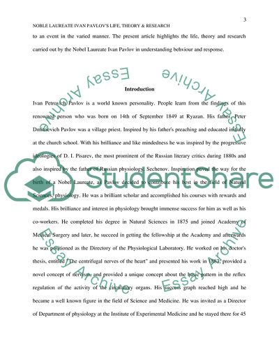 Life, Theory, Research Conducted by Great Psychologist and Nobel Laureate: Ivan Pavlov