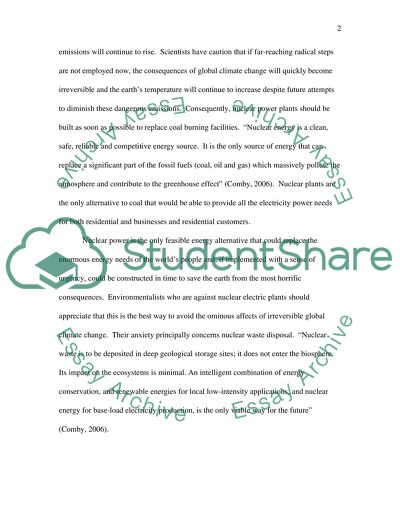 The Benefits of Nuclear Power