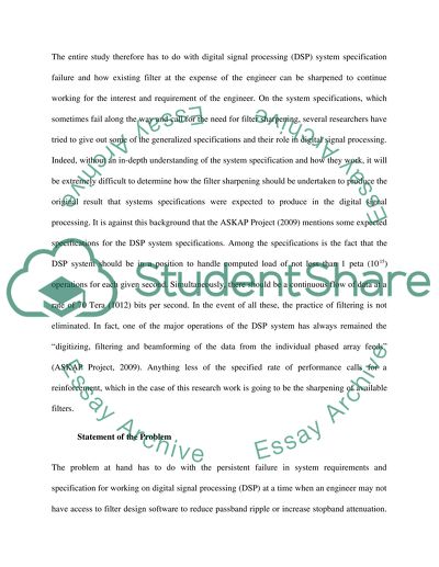 STUDY OF DIGITAL FILTER SHARPENING
