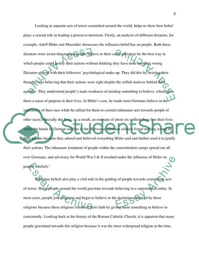 What Drives a Person to Terrorism