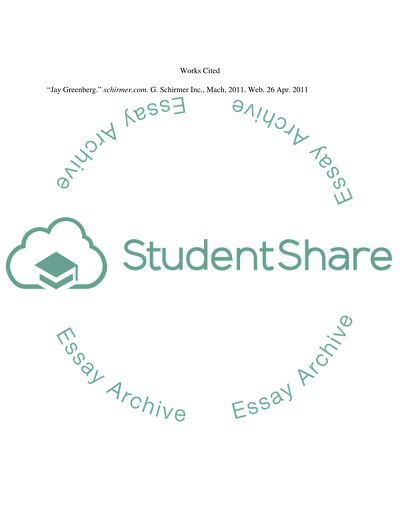 Jay Greenbergs Talent