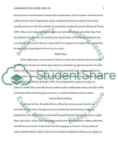 Assessment of Older Adults