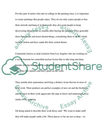 Kozyndan as a collaboration of the artwork by two artists