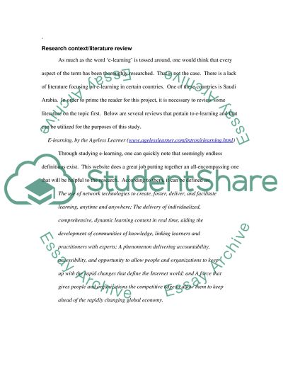 To What Extent Do Saudi Universities Implement E-learning