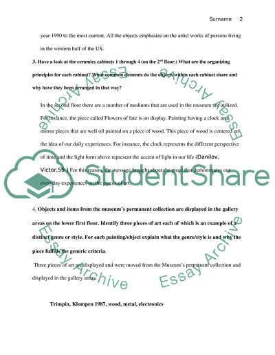 Choose any appropriate title ( ART MUSEUM)