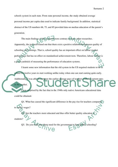 Written Summary and Analysis of Assigned Readings