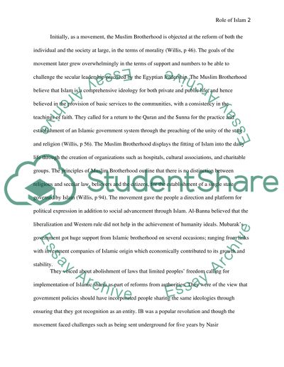 Role of Islam in Egypt and in Morocco