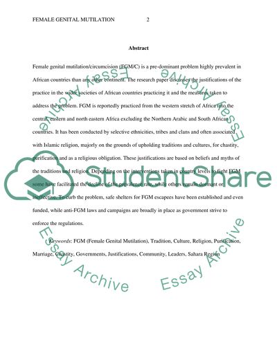 Social effects of fgm image