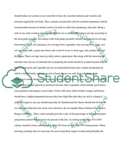 Disease Control and Prevention: Physical Activity and Good Nutrition