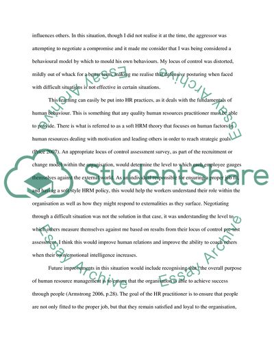 Human Resources - Developing Personal and Professional Competencies