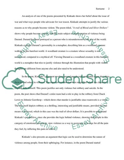 An Account of Hardmans Argument: Kinkades Perspective on Violence