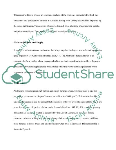 EconomicThe Banana Industry