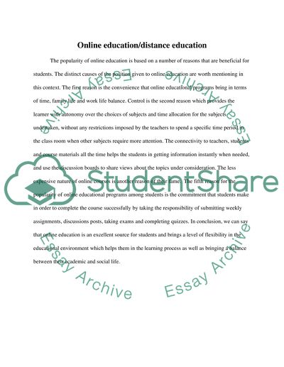 Online Education vs Distance Education