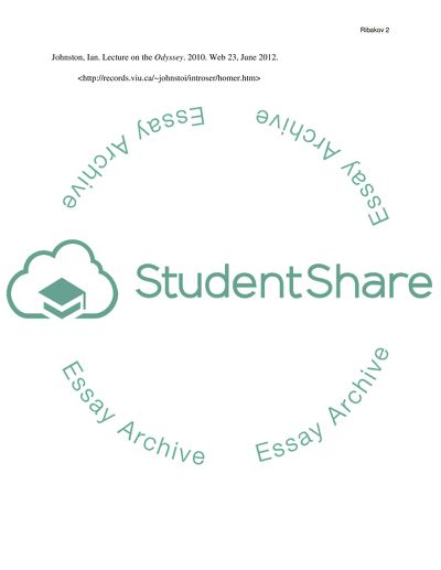 Did Odysseus Pass through a Psycho-Sexual Landscape of Male and Female Archetypes in His Journey