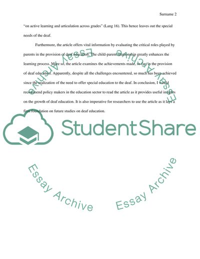 Deaf reading reaction