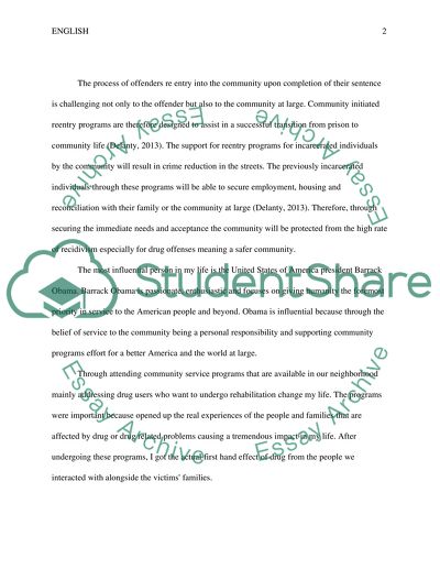 Offenders Reentry in the Community