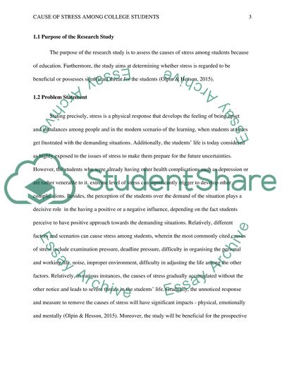 Cause of Stress among College Students