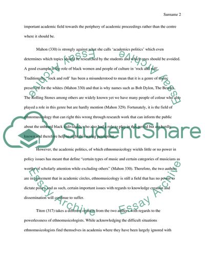 Power and Ethnomusicology