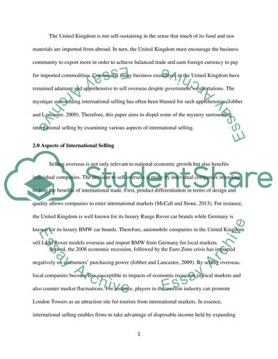 Operational Sales Management - The Nature of the Sales Environment