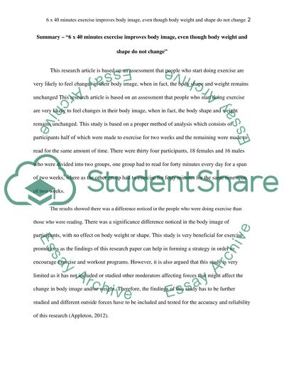 Evidence-based effects of exercise on the body