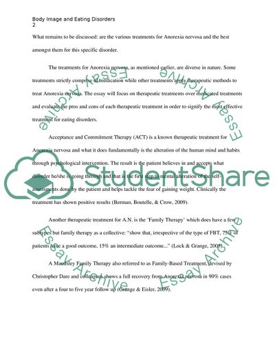 Body Image and Eating Disorders