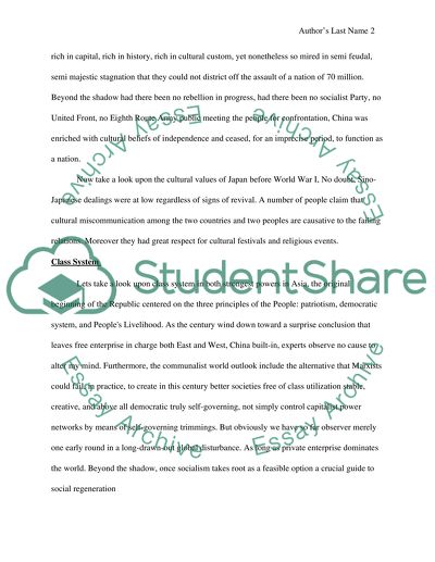 Chinese and Japanese societies