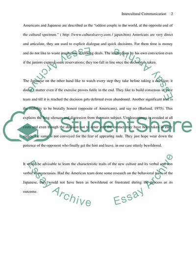 Intercultrual Communication in the workplace Paper