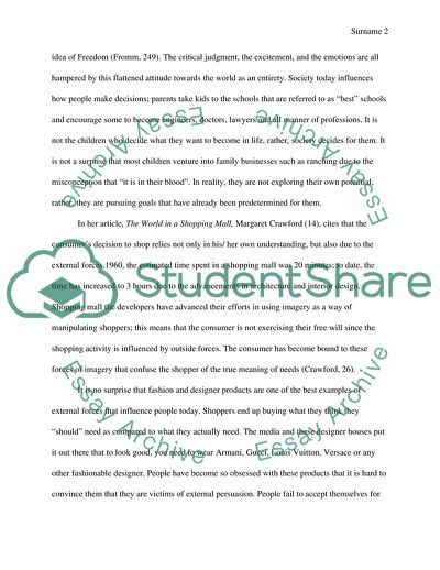 Insights of Erich Fromms Escape from Freedom