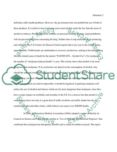 Legalization Of Marijuana