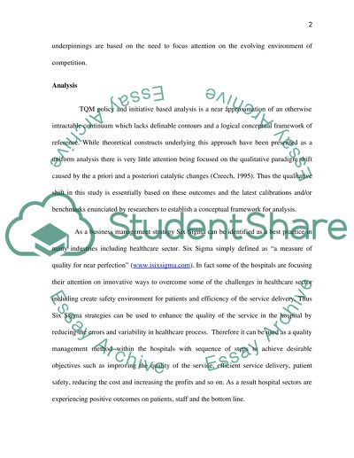 Quality of Health Care