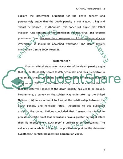Should capital punishment be suspended because of the chance of executing an innocent person