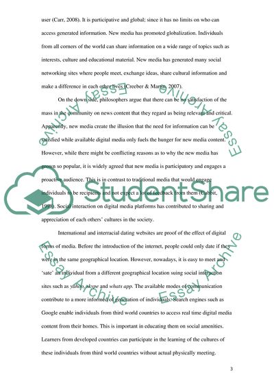 Introduction of Digital Media and Social Interaction: Work and Leisure