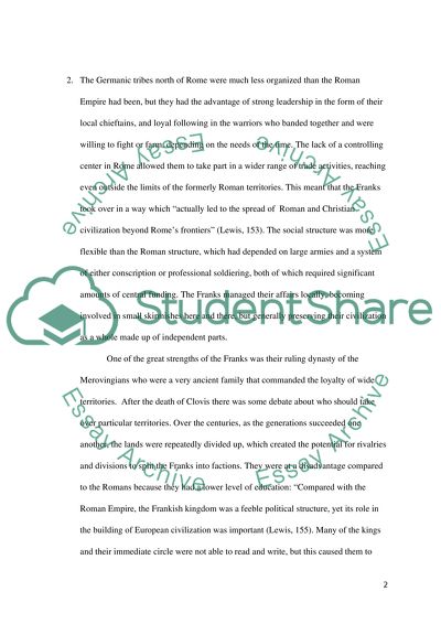 Western Civilization. Franks and Vikings