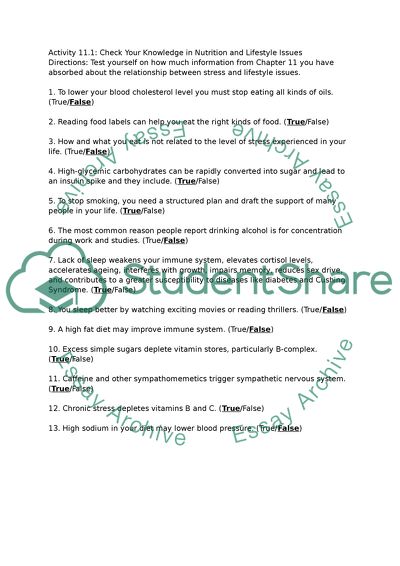 College and Occupational Stress