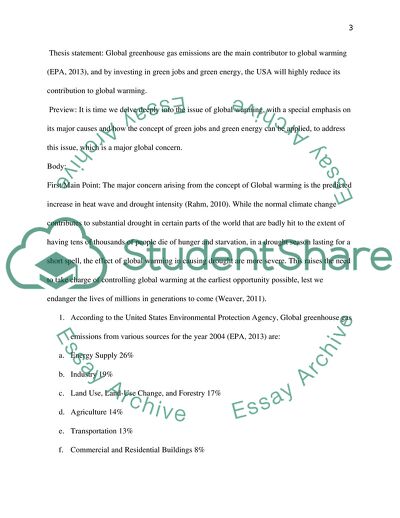 Climate Change: Global Greenhouse Gas Emissions