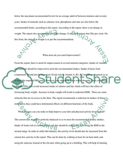 Physical Activity and Beverage Intake