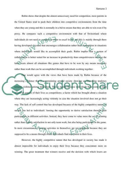 Competition and Happiness