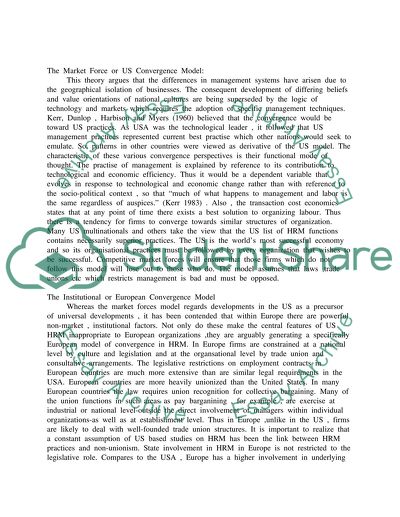 International Human Resource Management