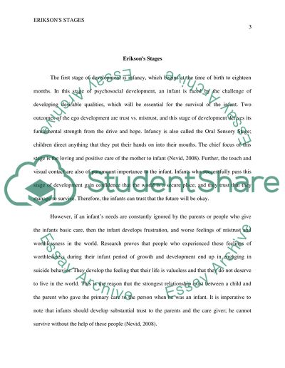 Psychology: Eriksons Stages