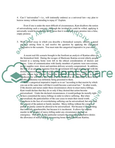 Kant, Fundamental Principles