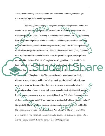 The Kyoto Protocol and the Environment