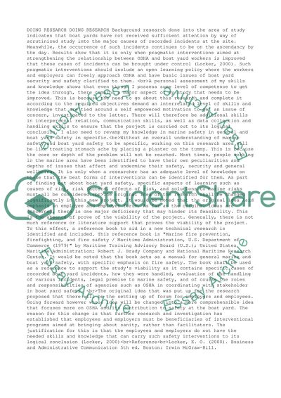 Doing Research about Marine Safety and Boat Yard Safety