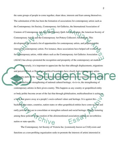 Contemporary artists