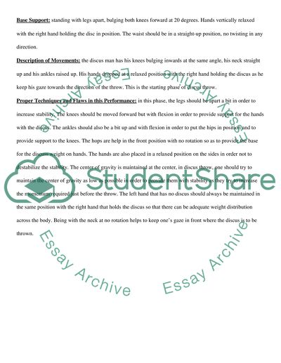 Discus Throw and Biomechanics