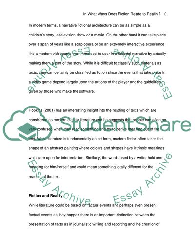 In What Ways Does Fiction Relate to Reality