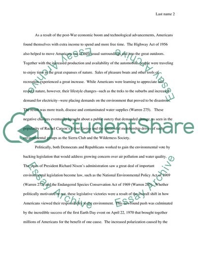 Americas Growing Focus on the Environment