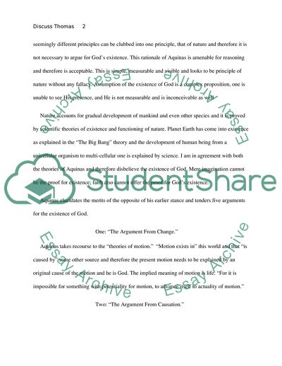 Thomas Aquinass Criticisms of the View That Gods Existence is Self-Evident